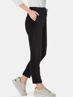 Goldner Damen Lange Hosen in schwarz