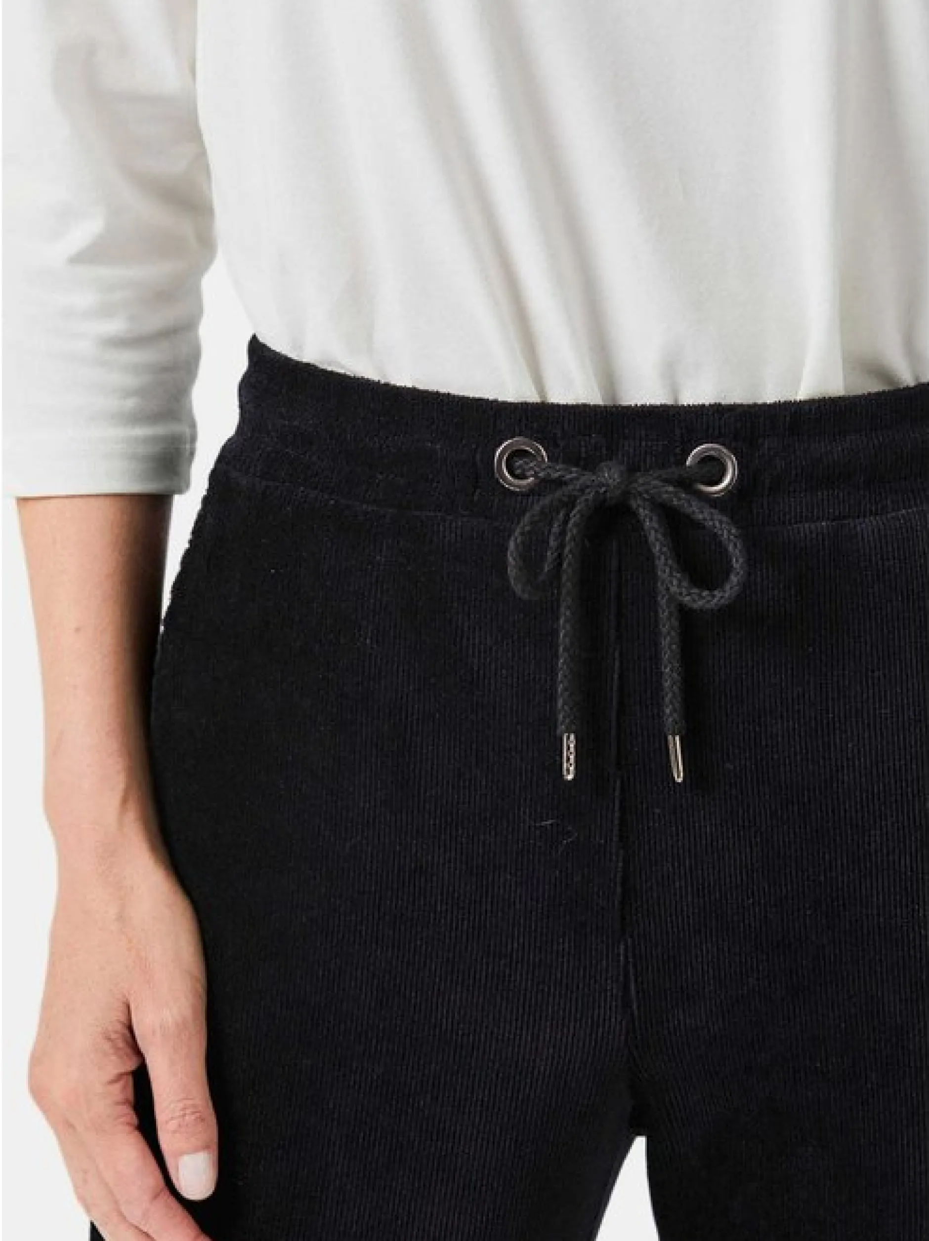 Goldner Damen Lange Hosen in schwarz