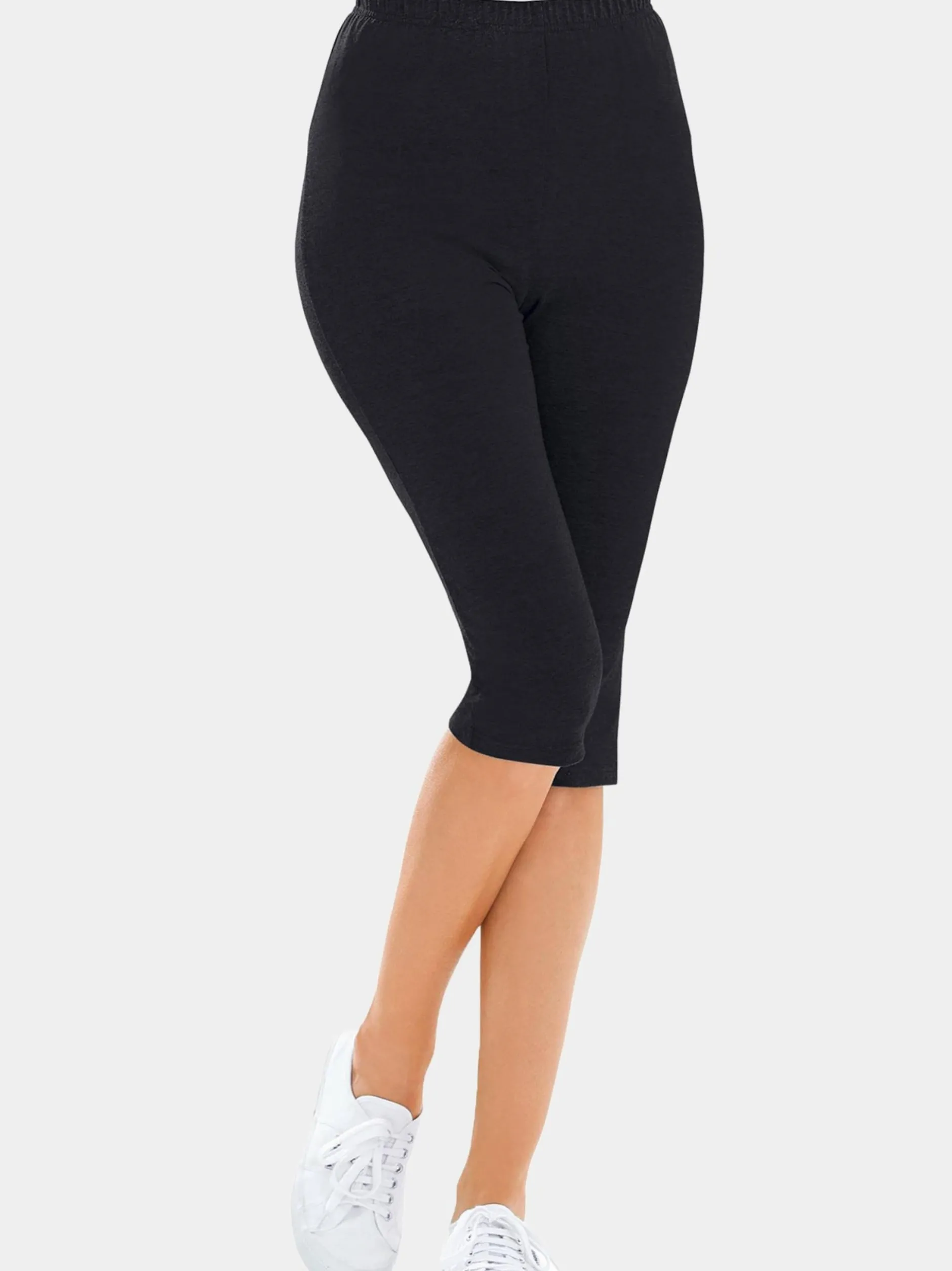 Goldner Damen Leggings in schwarz