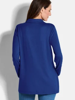 Goldner Damen Longshirts - Kurzgröße in royal