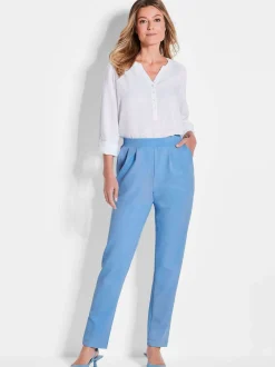 Goldner Damen Professlan-Hosen in hellblau