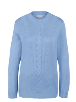Goldner Damen Pullover in hellblau - Ärmel: langarm