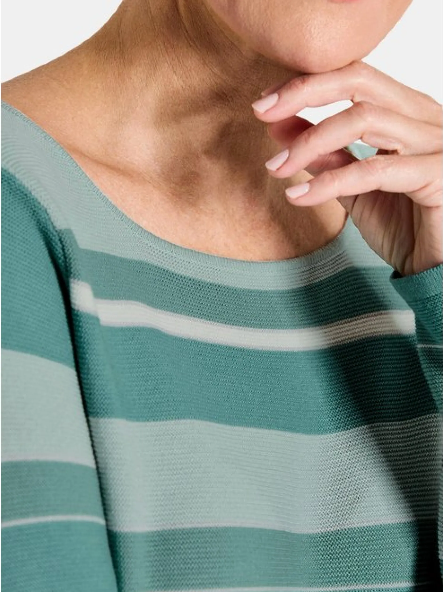 Goldner Damen Pullover in mehrfarbig - Ärmel: langarm