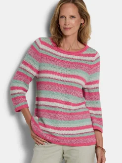 Goldner Damen Pullover in pink - Ausschnitt: Rundhals
