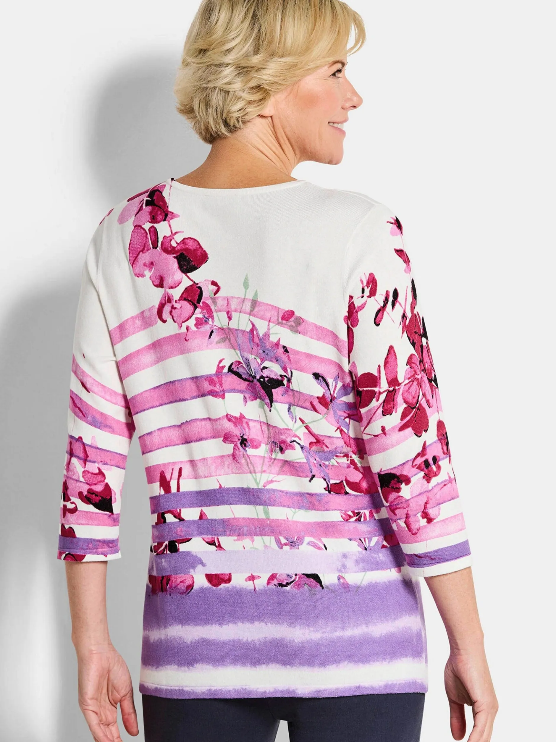Goldner Damen Pullover in rosa - Ausschnitt: Rundhals