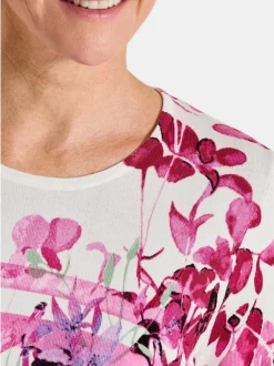 Goldner Damen Pullover in rosa - Ausschnitt: Rundhals