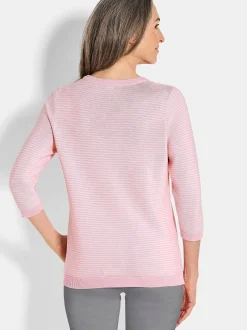 Goldner Damen Pullover in rosa - Ausschnitt: Rundhals