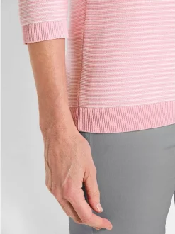 Goldner Damen Pullover in rosa - Ausschnitt: Rundhals