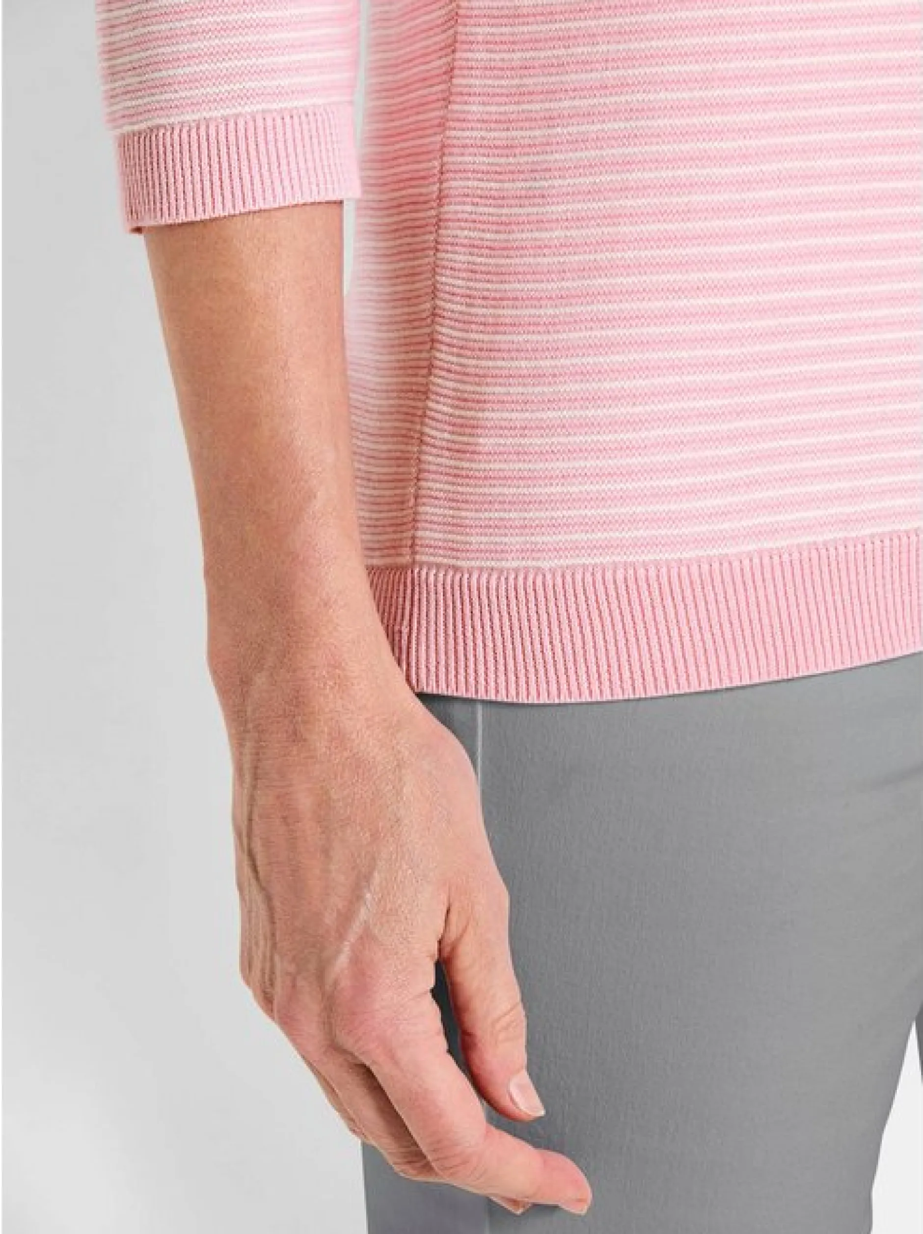 Goldner Damen Pullover in rosa - Ausschnitt: Rundhals