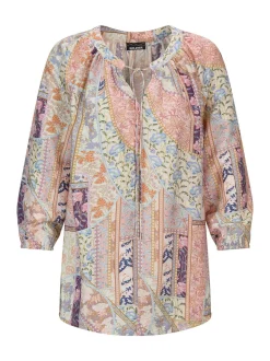Goldner Damen Schlupfbluse in beige mehrfarbig