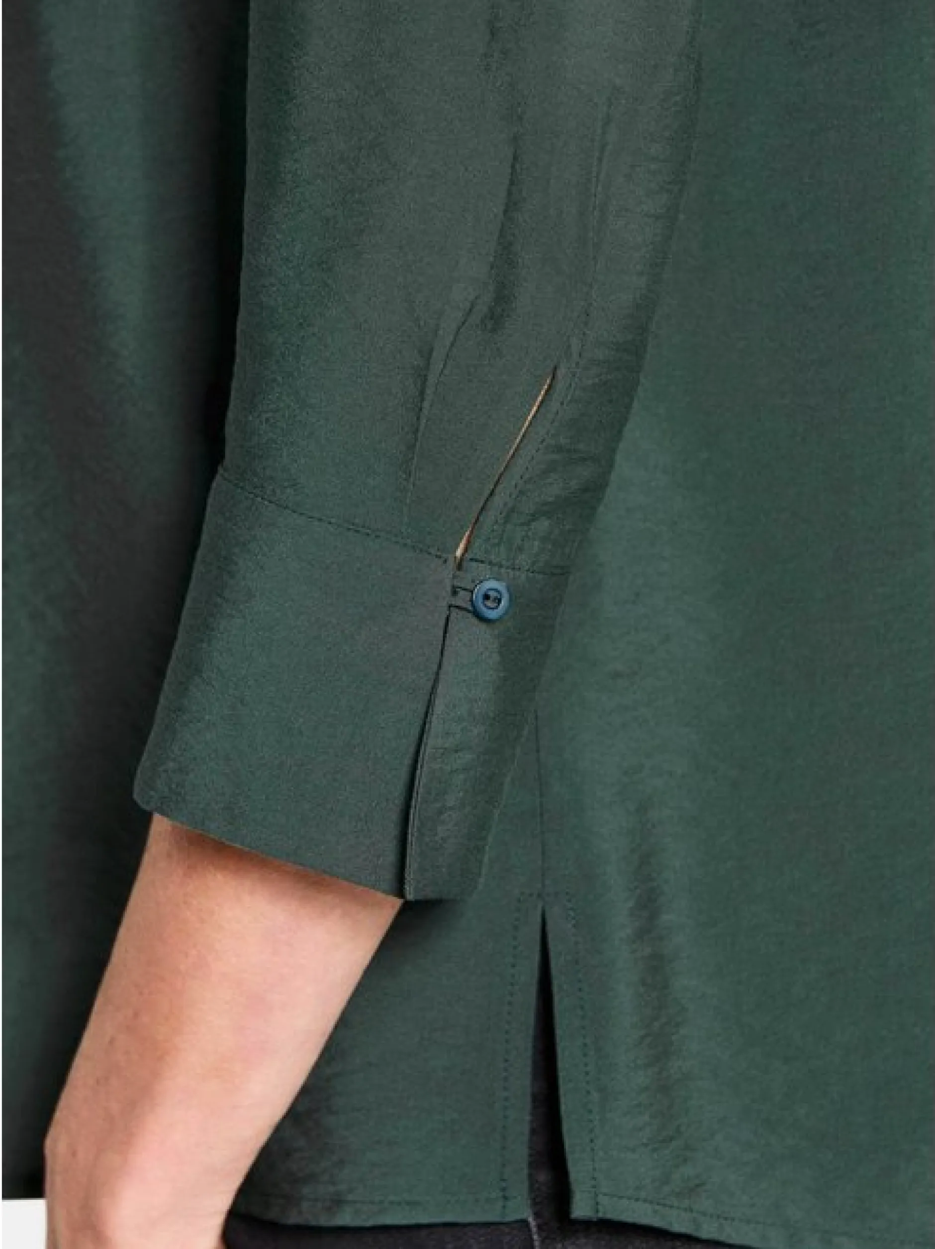 Goldner Damen Schlupfblusen in grün - Ärmel: 3/4 Arm