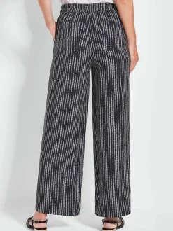 Goldner Damen Schlupfhose in schwarz
