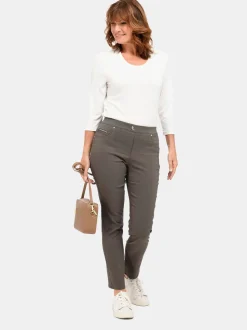 Goldner Damen Schlupfhosen in khaki