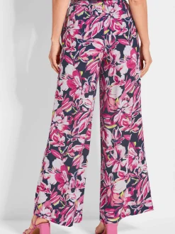 Goldner Damen Schlupfhosen in pink