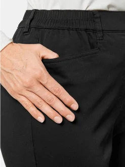 Goldner Damen Schlupfhosen in schwarz