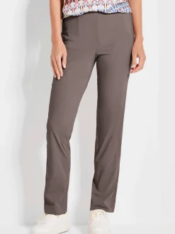 Goldner Damen Schlupfhosen in taupe