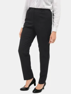 Goldner Damen Schlupfhosen in schwarz