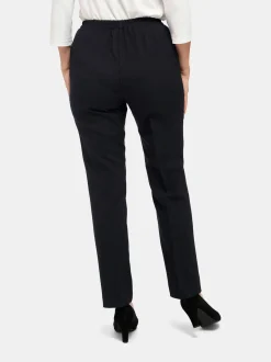 Goldner Damen Schlupfhosen in schwarz