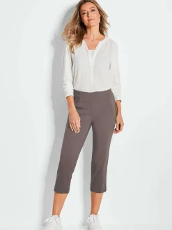 Goldner Damen Schlupfhosen in taupe