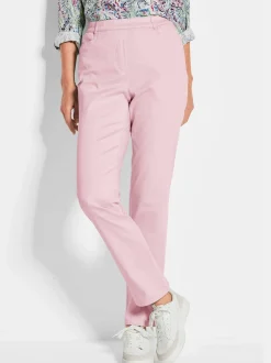 Goldner Damen Schlupfhosen - Kurzgröße in rosa