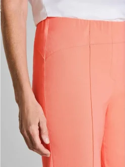 Goldner Damen Schlupfhosen - Kurzgröße in orange