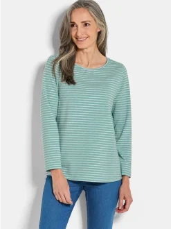 Goldner Damen Shirts - Kurzgröße in grün