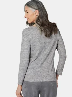 Goldner Damen Shirts - Kurzgröße in melange