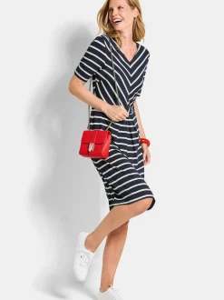 Goldner Damen Sommerkleider in marine
