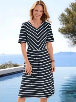 Goldner Damen Sommerkleider in marine