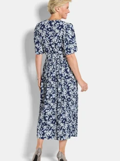 Goldner Damen Sommerkleider in marine