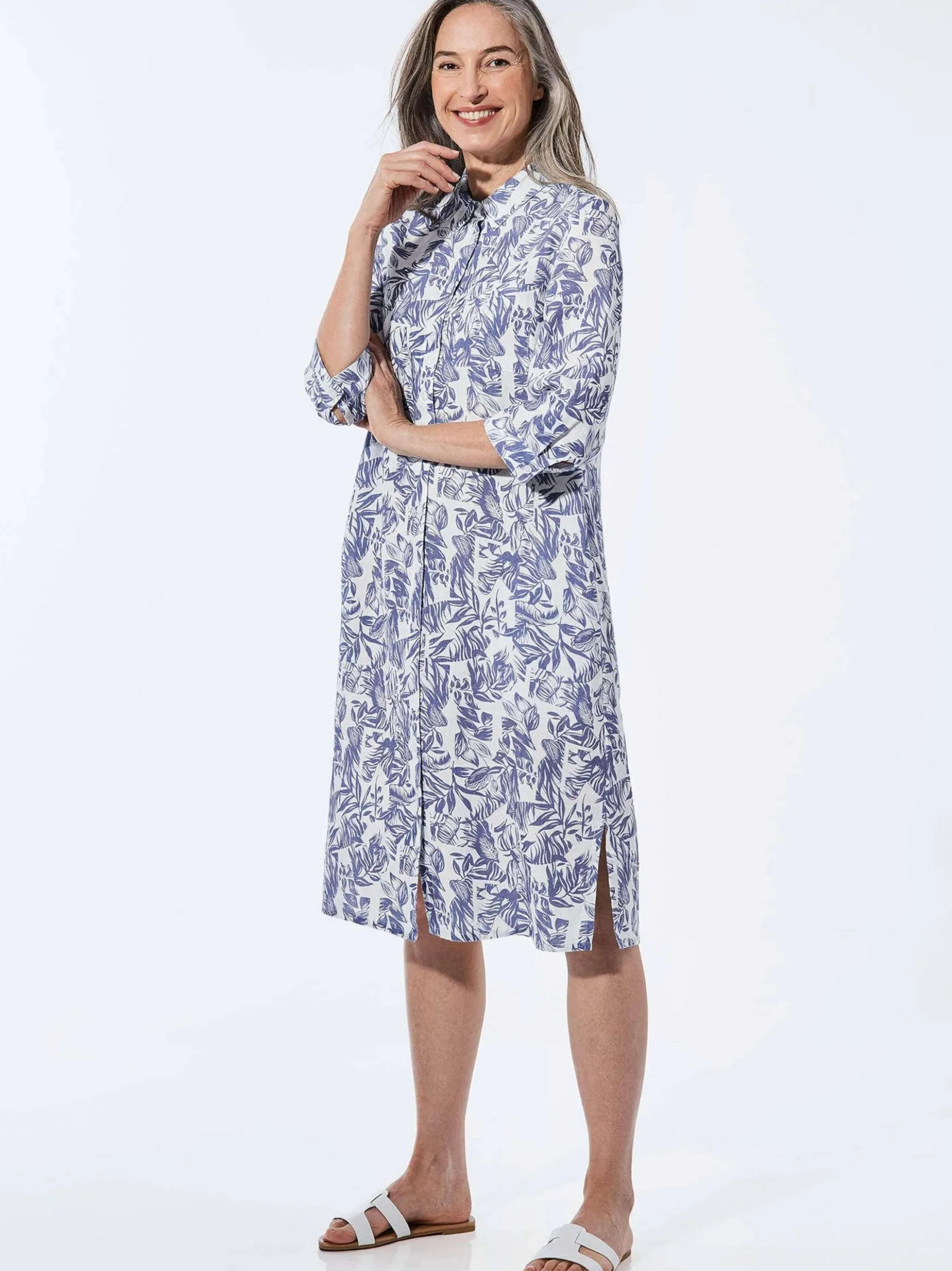 Goldner Damen Sommerkleider in marine