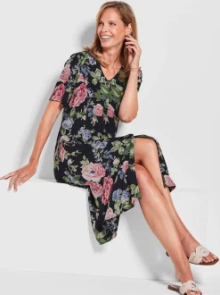 Goldner Damen Sommerkleider in marine