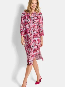 Goldner Damen Sommerkleider in pink