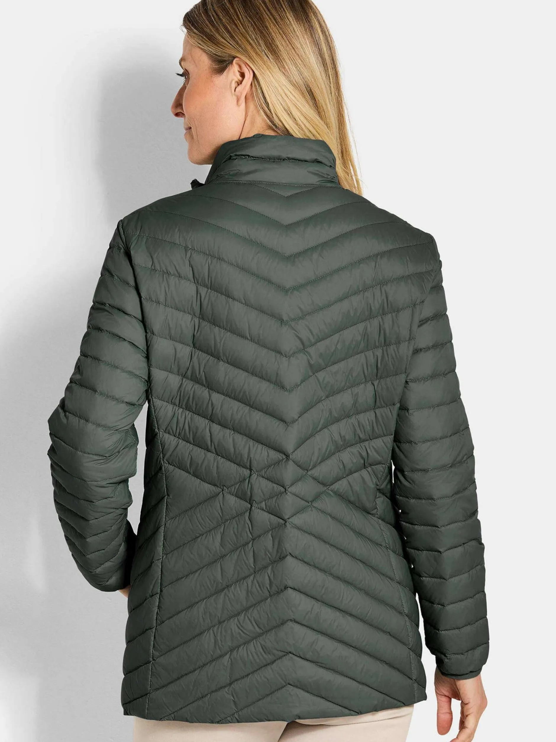 Goldner Damen Steppjacken in khaki