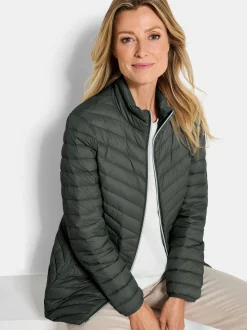 Goldner Damen Steppjacken in khaki