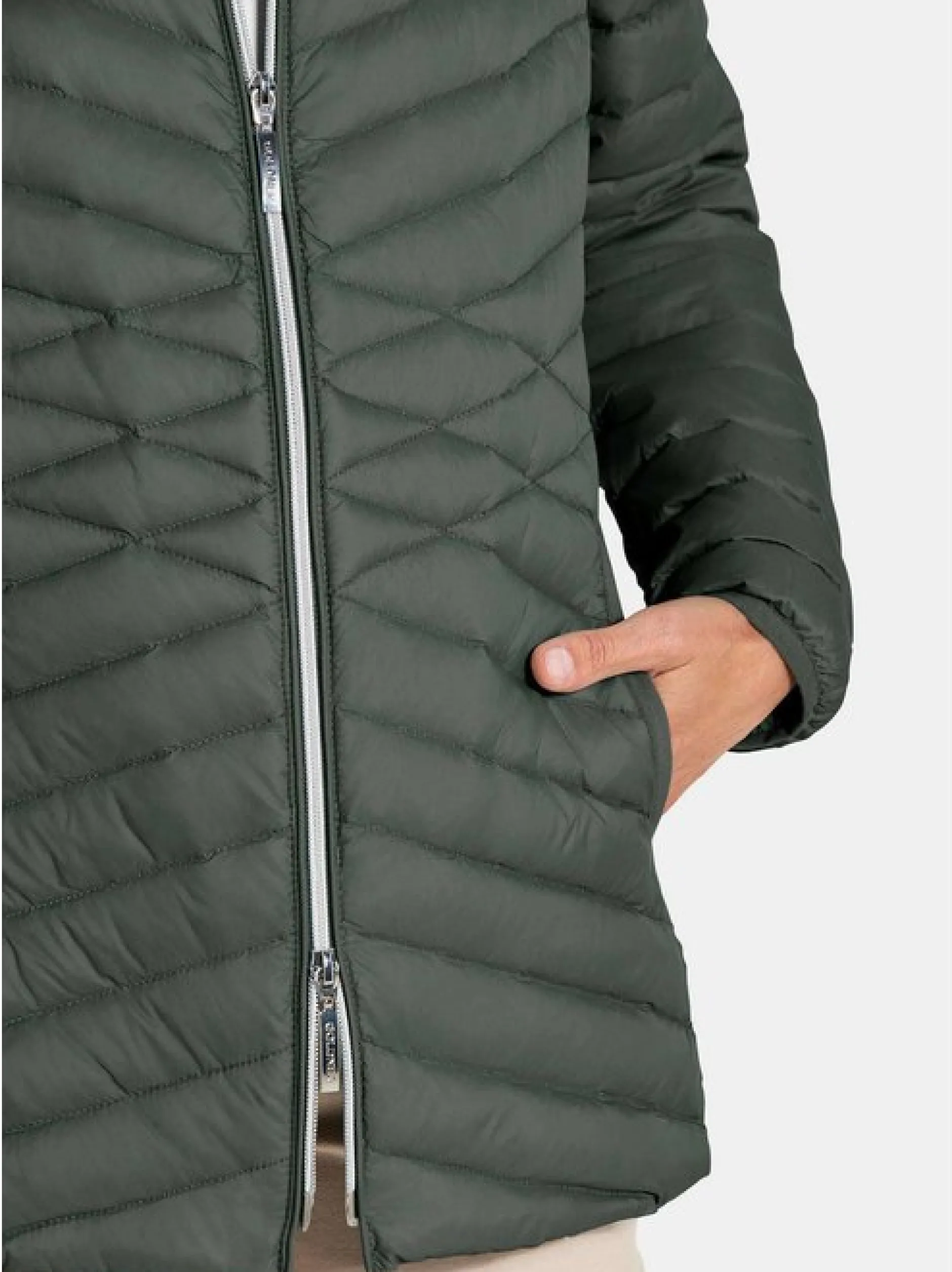 Goldner Damen Steppjacken in khaki