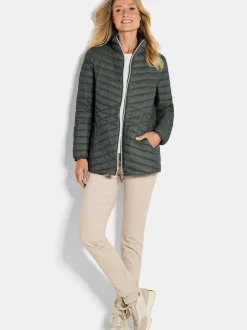 Goldner Damen Steppjacken in khaki
