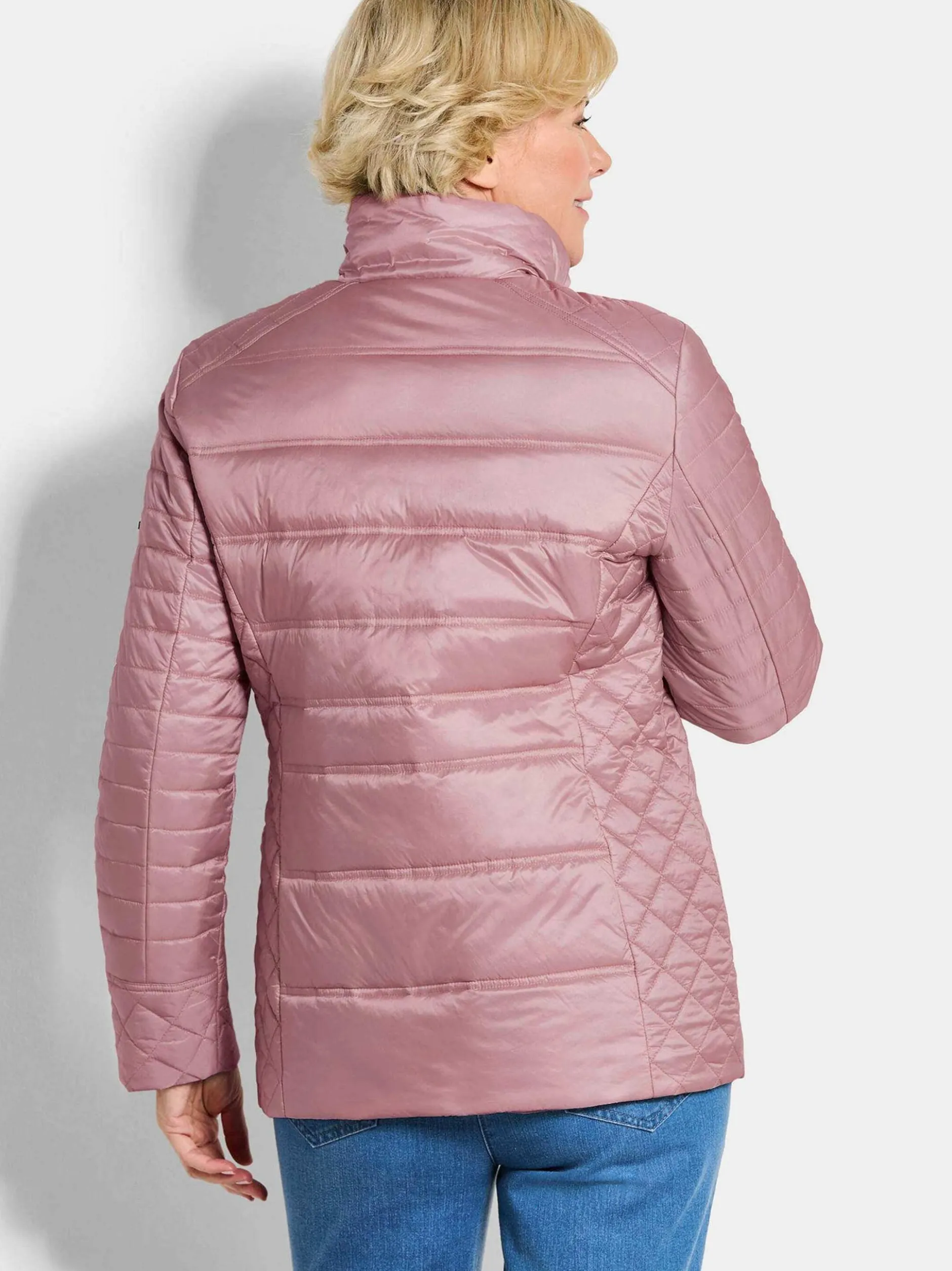 Goldner Damen Steppjacken - Kurzgröße in rosa