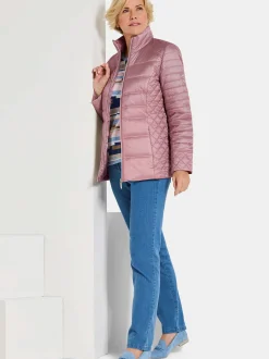Goldner Damen Steppjacken - Kurzgröße in rosa