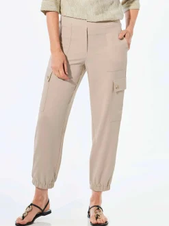 Goldner Damen Stoffhosen in beige