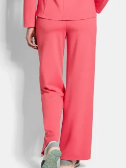 Goldner Damen Stoffhosen in koralle