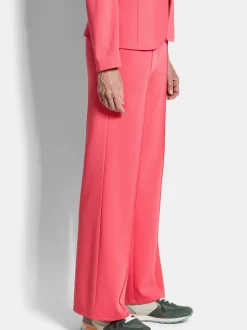Goldner Damen Stoffhosen in koralle