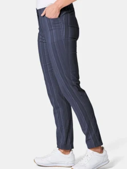 Goldner Damen Stoffhosen in marine