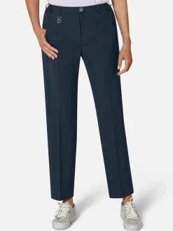 Goldner Damen Stoffhosen in marine