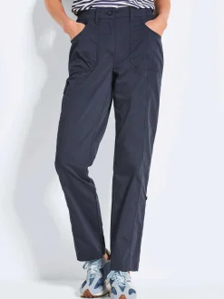 Goldner Damen Stoffhosen in marine