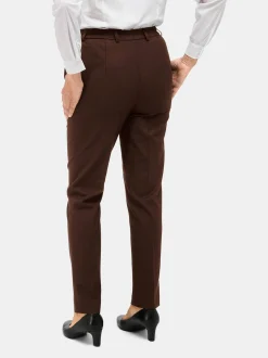 Goldner Damen Stoffhosen in taupe