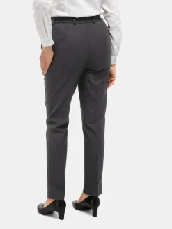 Goldner Damen Stoffhosen - Kurzgröße in anthrazit