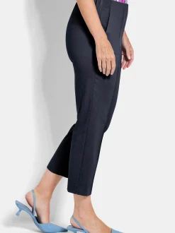 Goldner Damen Stretchhosen in marine