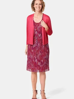 Goldner Damen Strickjacken in pink - Ärmel: 3/4 Arm