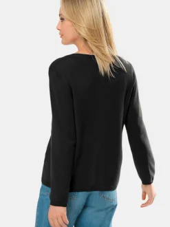 Goldner Damen Strickjacken - Kurzgröße in schwarz